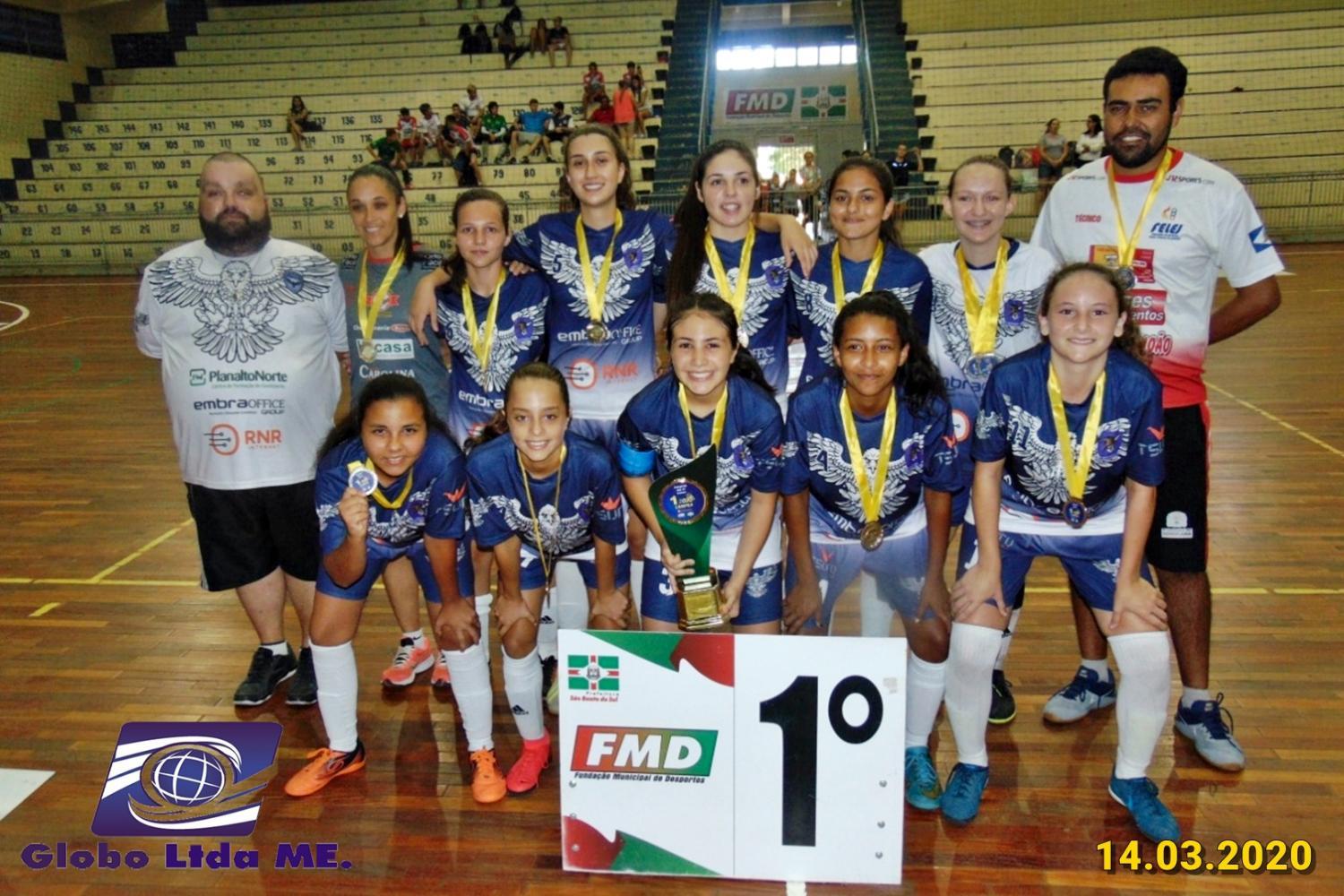 Águia Futsal Rio Negrinho / AD3R é o primeiro campeão de 2020 da Copinha Gazeta em São Bento do Sul