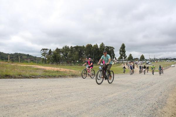 Largada - 1º Pedal do Santuário N. S. das Graças / Bikers Piên