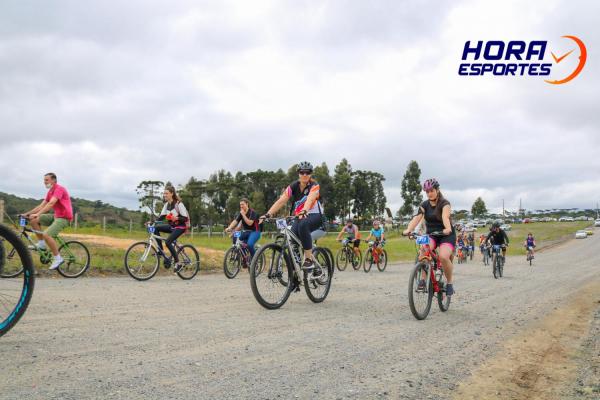 Largada - 1º Pedal do Santuário N. S. das Graças / Bikers Piên