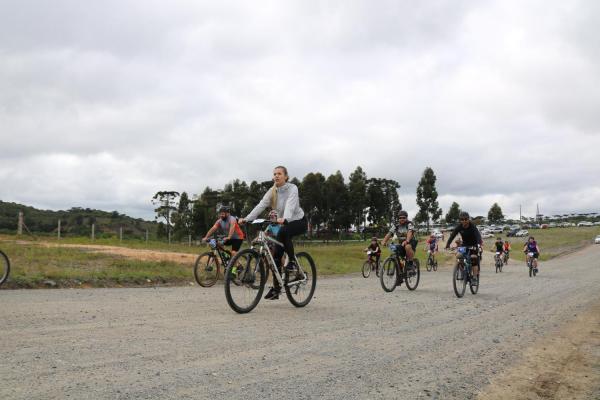 Largada - 1º Pedal do Santuário N. S. das Graças / Bikers Piên