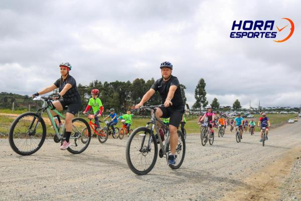 Largada - 1º Pedal do Santuário N. S. das Graças / Bikers Piên